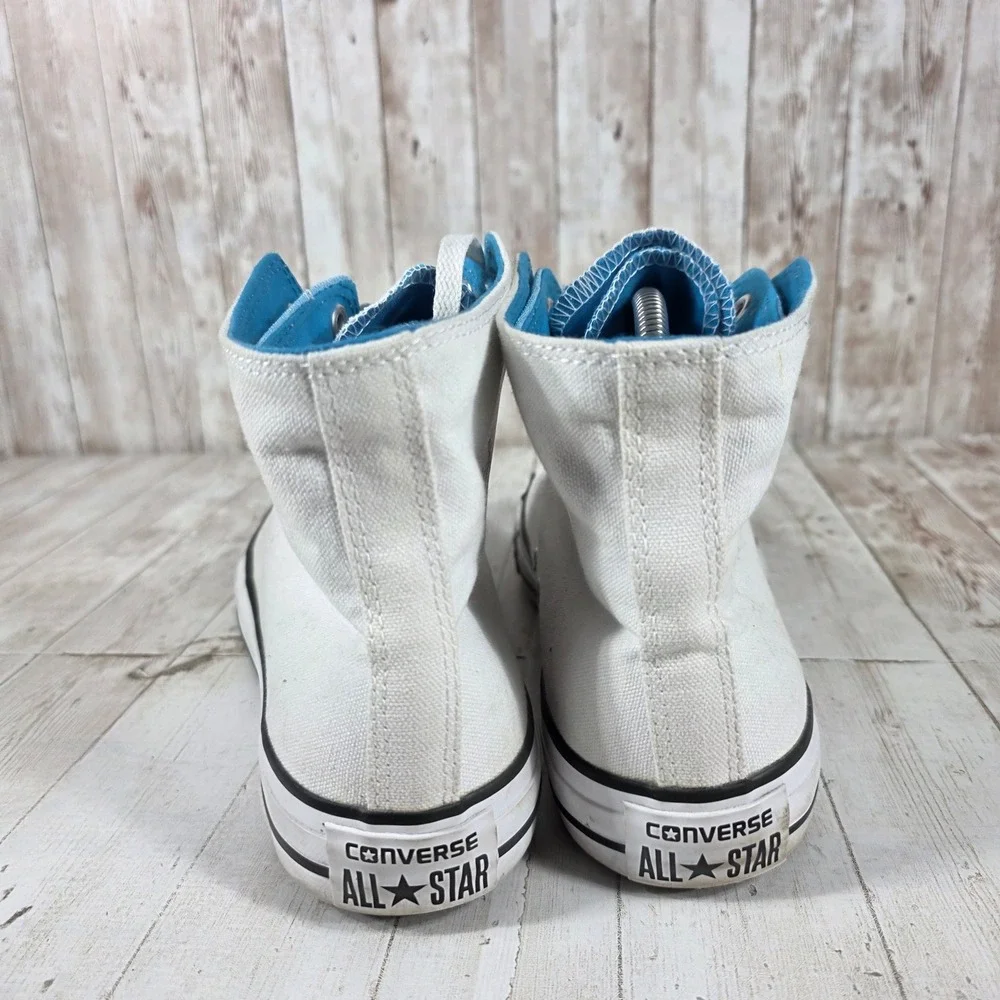Converse Chuck Taylor All Star High Top White Blue 136625C Mens 9 Womens 11